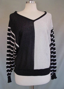 1980s Silver Stripe Sweater
