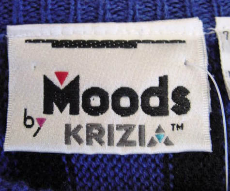 1980s Krizia Blue Sweater Dress