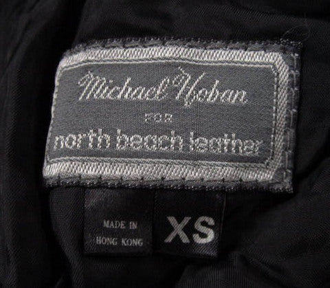 1980s Black North Beach Leather Dress