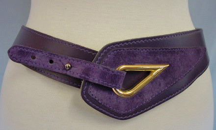 1980s Purple Hip Belt